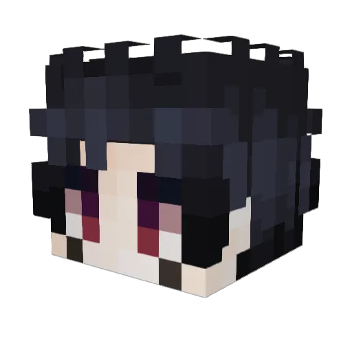Supimp Minecraft avatar head, 3D render