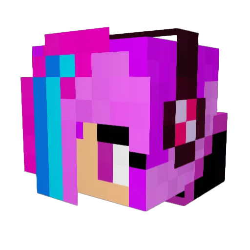 Supinebro Minecraft avatar head, 3D render