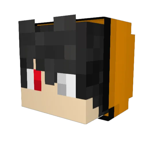 SuppenDerp Minecraft avatar head, 3D render