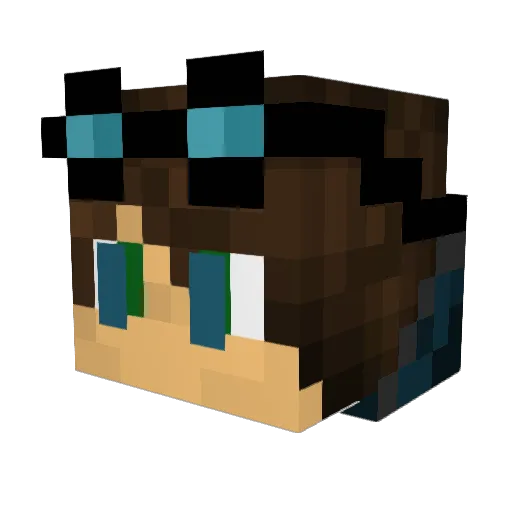 Suppenmesser Minecraft avatar head, 3D render