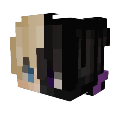 Supperb Minecraft avatar head, 3D render