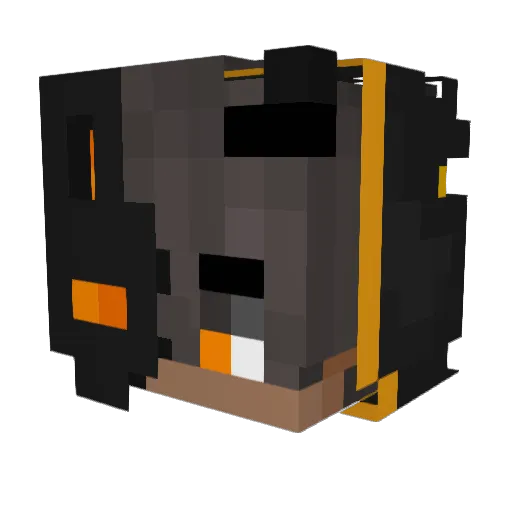 Support13 Minecraft avatar head, 3D render