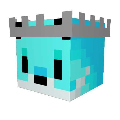 Support_Annie Minecraft avatar head, 3D render