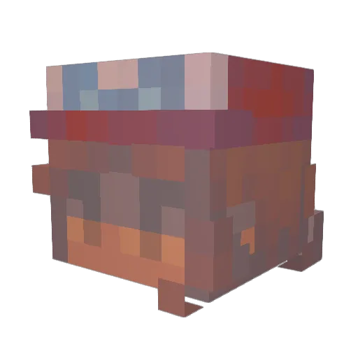 SupposedOrc3418 Minecraft avatar head, 3D render