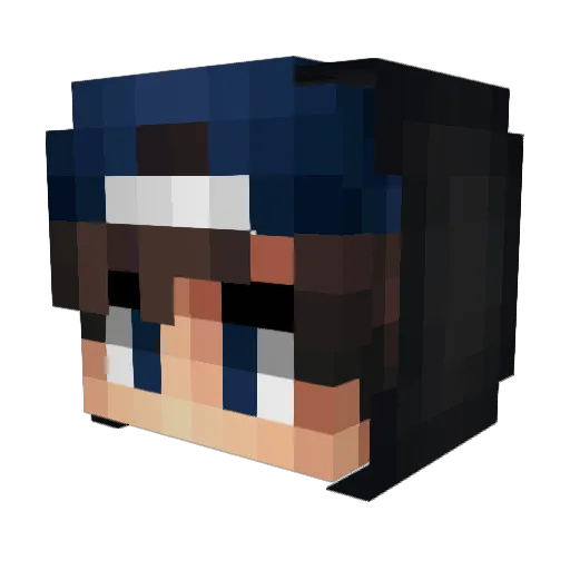 Supra98 Minecraft avatar head, 3D render