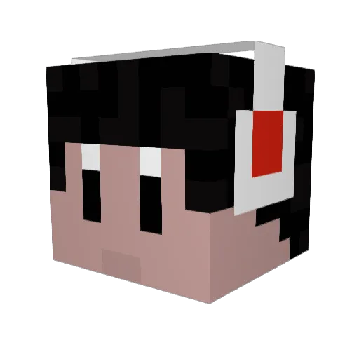 Supraboyy Minecraft avatar head, 3D render