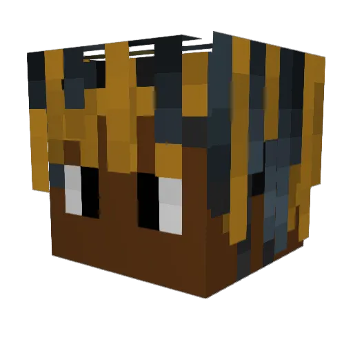 Supragang Minecraft avatar head, 3D render
