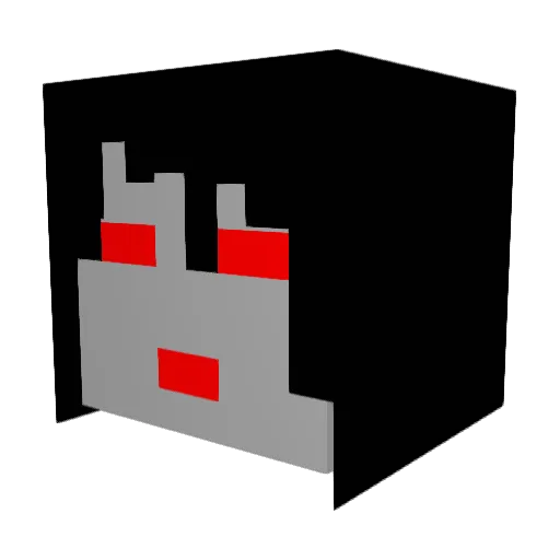 SupremTitian Minecraft avatar head, 3D render