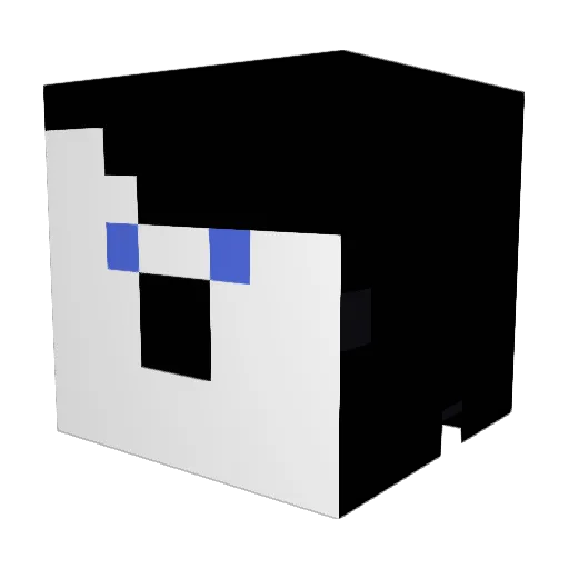 Supreme0x Minecraft avatar head, 3D render