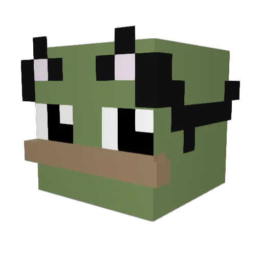 SupremeBeingTTV Minecraft avatar head, 3D render