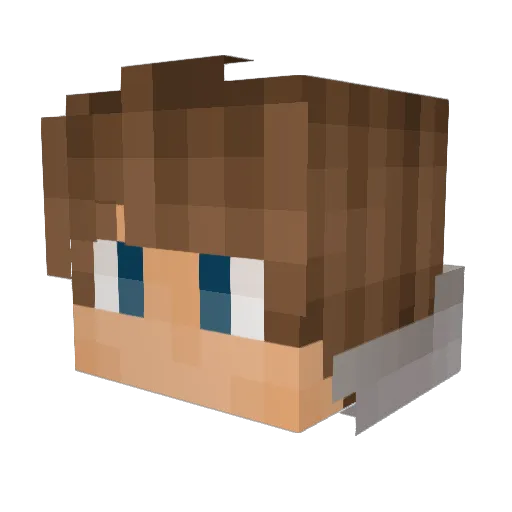 SupremeBlue69 Minecraft avatar head, 3D render