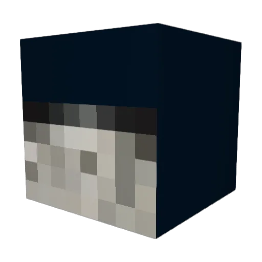 SupremeSef Minecraft avatar head, 3D render