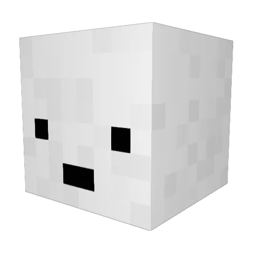 SupremeSushi Minecraft avatar head, 3D render