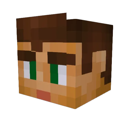 Supreme_Commande Minecraft avatar head, 3D render