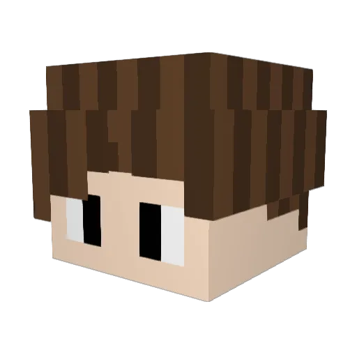 Supremo555 Minecraft avatar head, 3D render