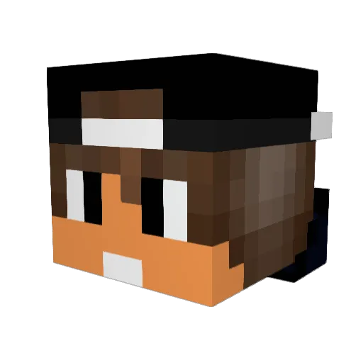 SuprimeTV Minecraft avatar head, 3D render