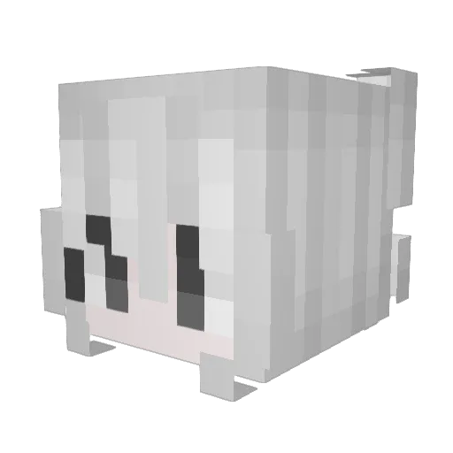 Supsayinhi Minecraft avatar head, 3D render