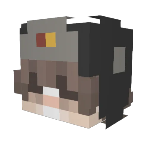Supxrnovaa Minecraft avatar head, 3D render