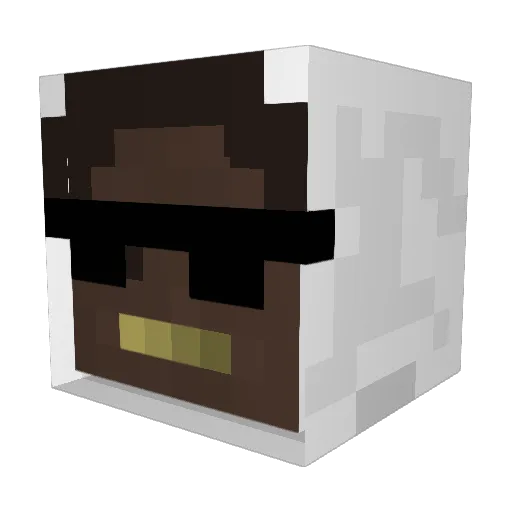 Supyli Minecraft avatar head, 3D render