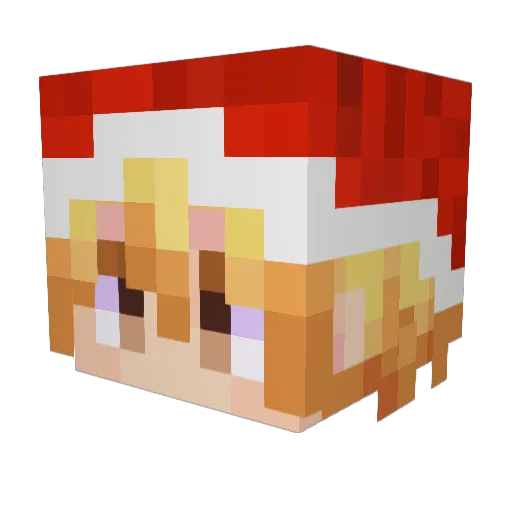 Suqabab Minecraft avatar head, 3D render