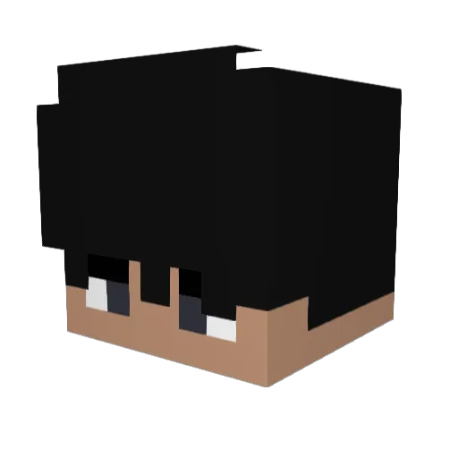SuqarDaddy Minecraft avatar head, 3D render