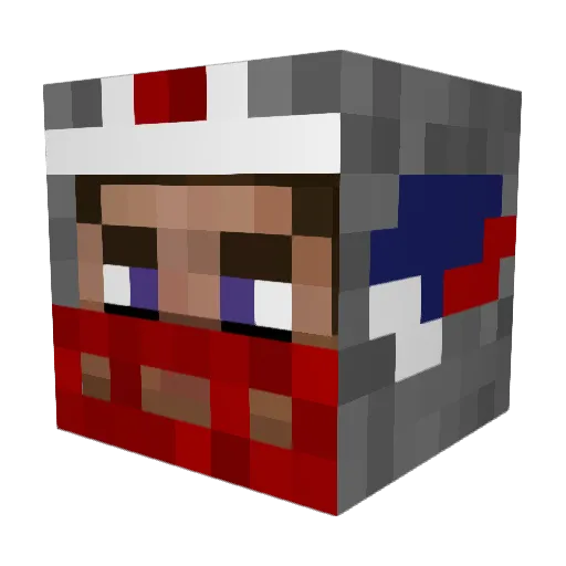 Sura744 Minecraft avatar head, 3D render