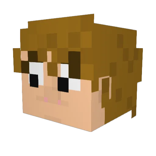 Suranjan Minecraft avatar head, 3D render