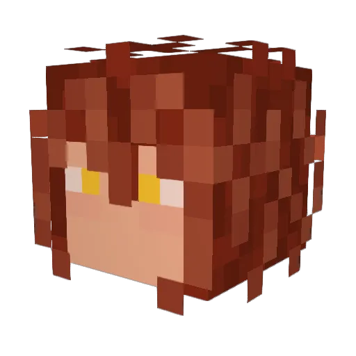 Suranjo Minecraft avatar head, 3D render
