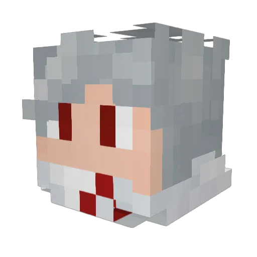 Surator Minecraft avatar head, 3D render