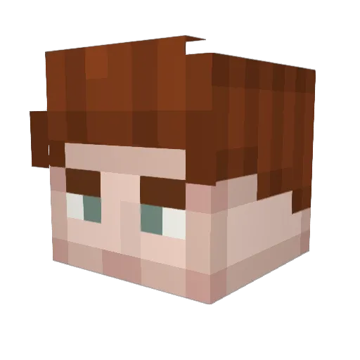 SureOverlord Minecraft avatar head, 3D render
