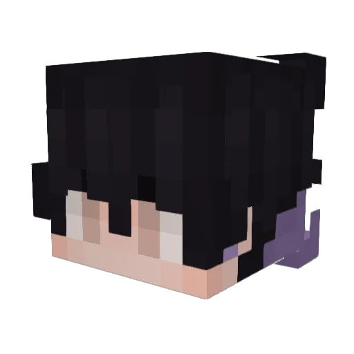 Surematus Minecraft avatar head, 3D render