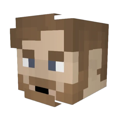 SurerDragon3697 Minecraft avatar head, 3D render