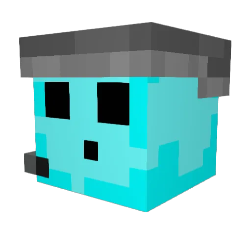 SurfFusion Minecraft avatar head, 3D render