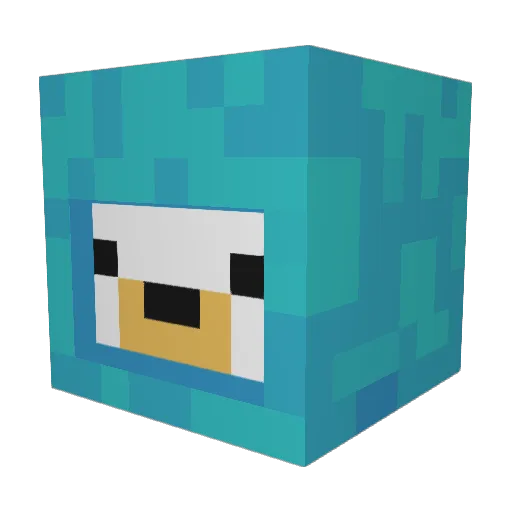 Surfacepech1 Minecraft avatar head, 3D render