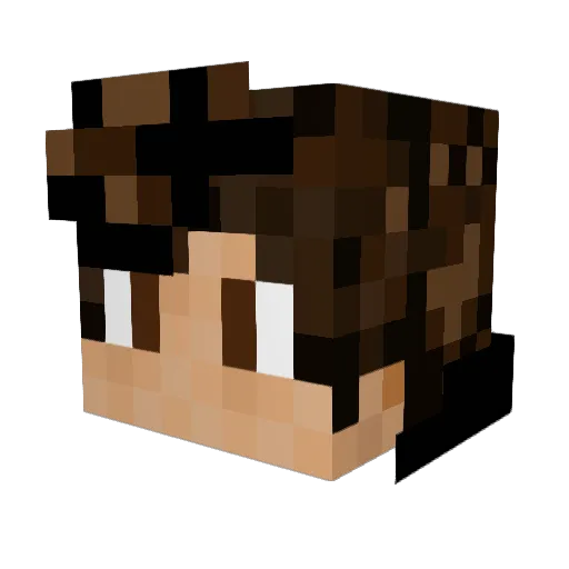SurferDude64 Minecraft avatar head, 3D render