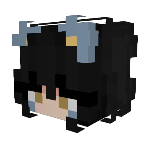 SurfingLuxray Minecraft avatar head, 3D render
