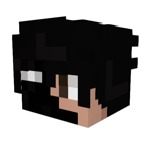 Surgent Minecraft avatar head, 3D render