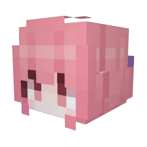 Surging_Wave Minecraft avatar head, 3D render