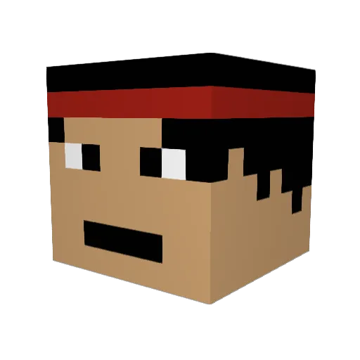 Surginginferno Minecraft avatar head, 3D render