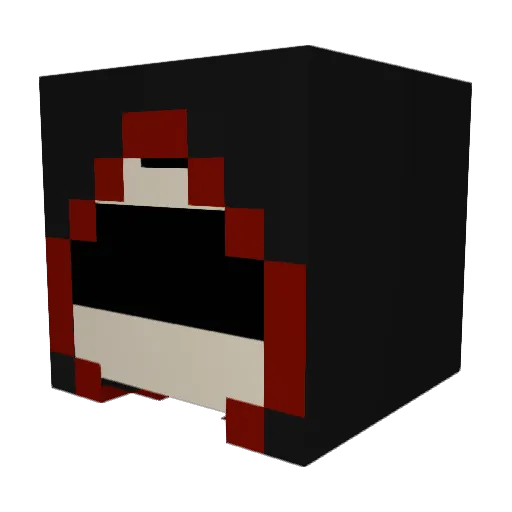 Surguard Minecraft avatar head, 3D render