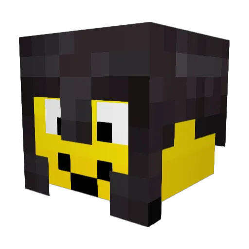 Suri009 Minecraft avatar head, 3D render