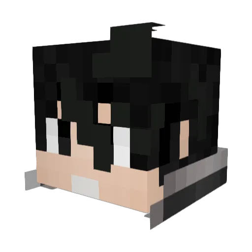 Suri0722 Minecraft avatar head, 3D render