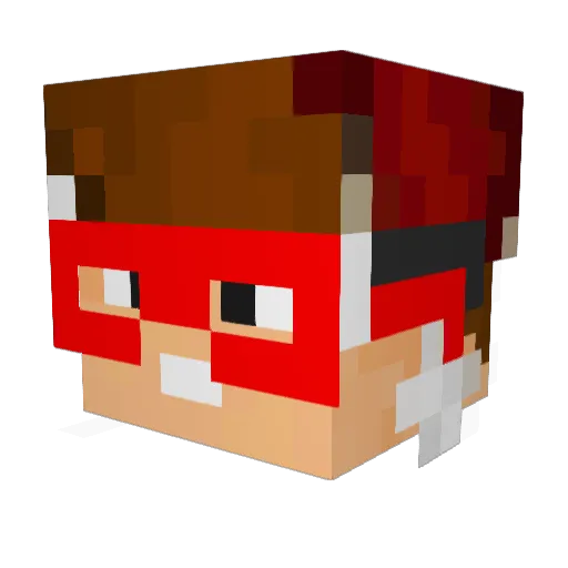 SuriSakso Minecraft avatar head, 3D render