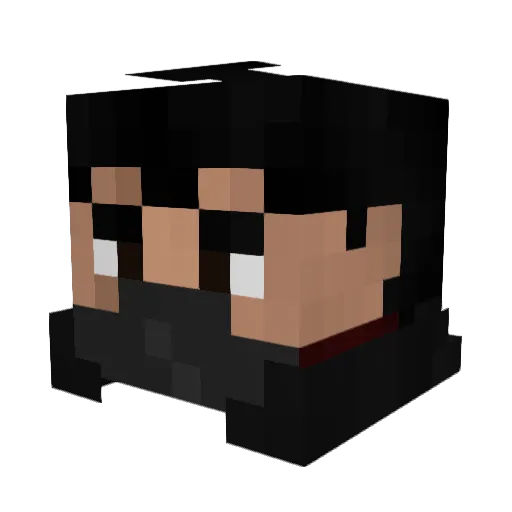 Suricanel Minecraft avatar head, 3D render