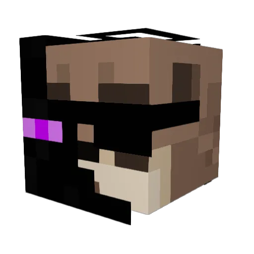 Suricatoooo Minecraft avatar head, 3D render