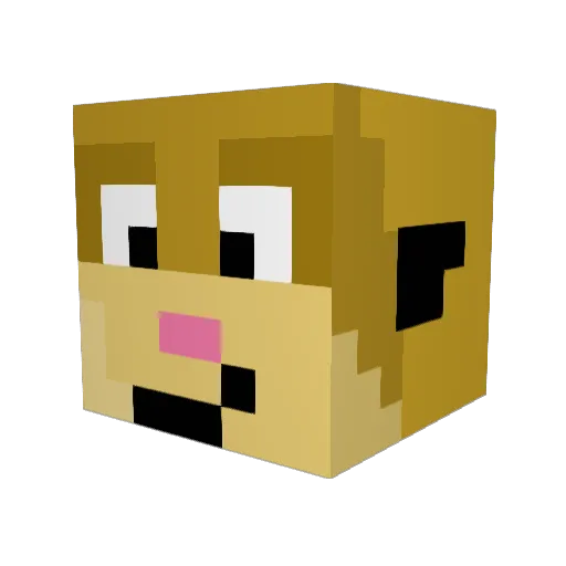 Surikatmannen1 Minecraft avatar head, 3D render