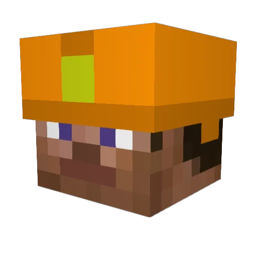 Surlight Minecraft avatar head, 3D render
