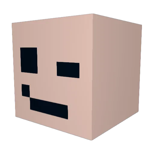 Surmify Minecraft avatar head, 3D render