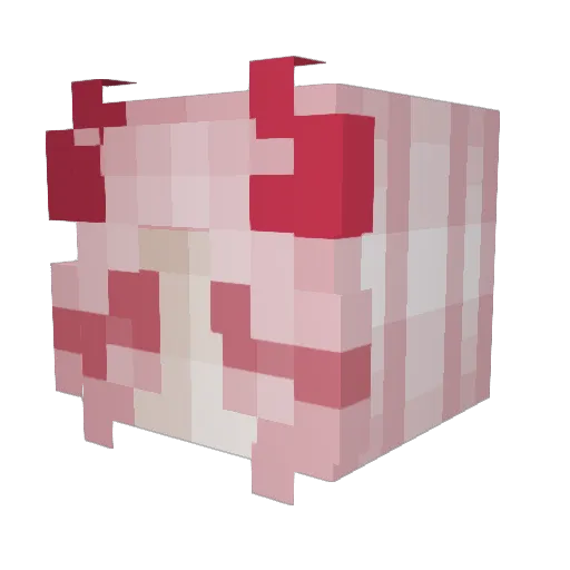 Surona Minecraft avatar head, 3D render