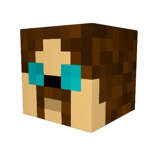 SurrealCereal Minecraft avatar head, 3D render